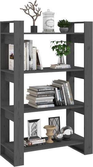 Bibliotecă Gri 80x35x125 cm