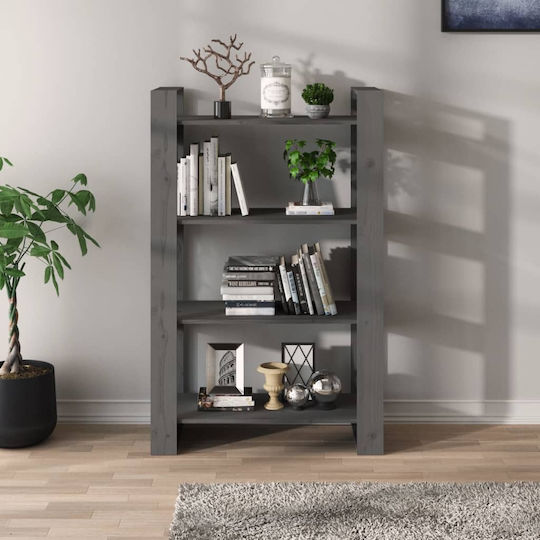 Bibliotecă Gri 80x35x125 cm
