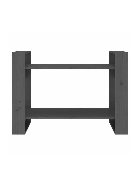 Bibliothek Grau 80x35x56,5cm