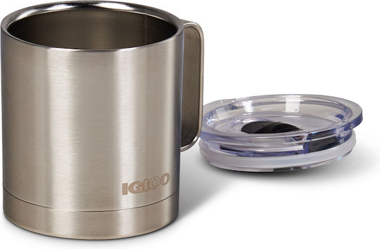 Igloo Tumbler Ποτήρι Θερμός Ανοξείδωτο 400ml Κίτρινο με Επιστόμιο