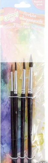Groovy Set Pensule de Pictură 4buc 0.76.146