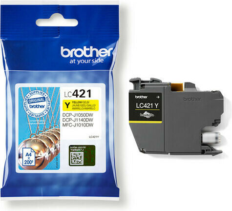 Brother LC421 Original InkJet Printer Ink Yellow (LC-421Y)