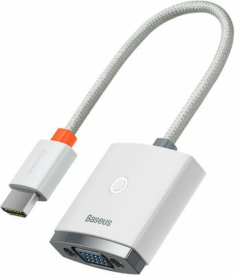 Baseus Lite Series Converter HDMI male to 3.5mm / VGA female White