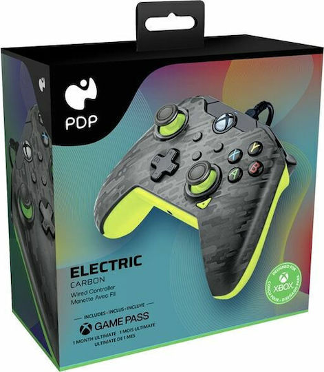 PDP 049-012-CMGY Wired Gamepad for PC Xbox One Xbox Series Yellow Black Camo