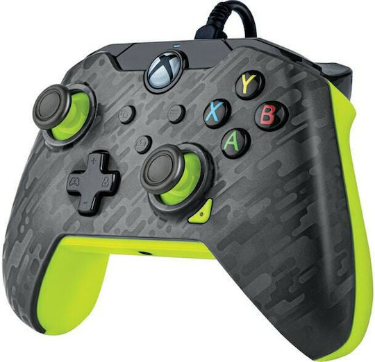 PDP 049-012-CMGY Wired Gamepad for PC Xbox One Xbox Series Yellow Black Camo