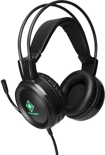 Deltaco DH110 Over Ear Gaming Headset με σύνδεση 2x3.5mm / USB