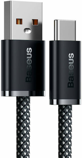 Baseus Dynamic Braided / Regular USB 2.0 Cable USB-C male - USB-A 100W Γκρι 1m (CALD000616)