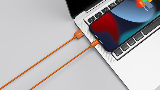 Riversong Lotus 08 USB-A to Lightning Cable Orange 1.2m (CL71O)