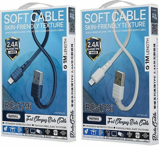 Remax RC-179i USB to Lightning Cable Λευκό 1m