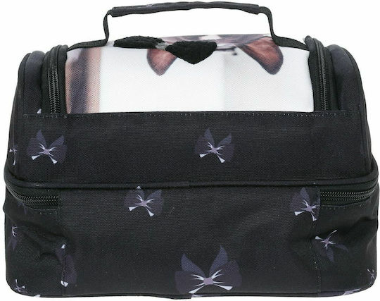 Lyc Sac My Puppy Σχολικό Τσαντάκι Φαγητού Χειρός Μαύρο 26x10x20cm