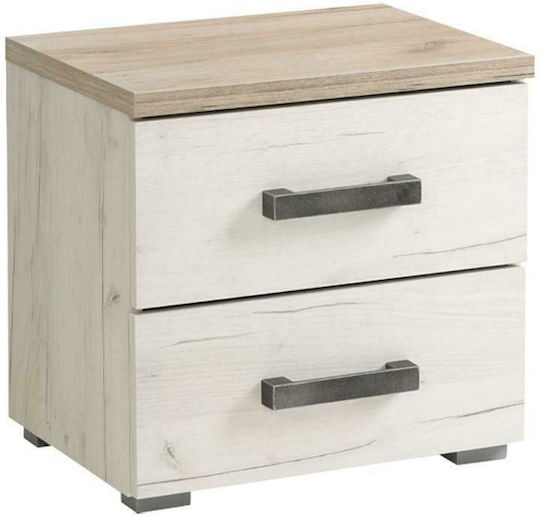 Комод Kent Νο Дървен Сив дъб / бял дъб 44.5x33.5x43см