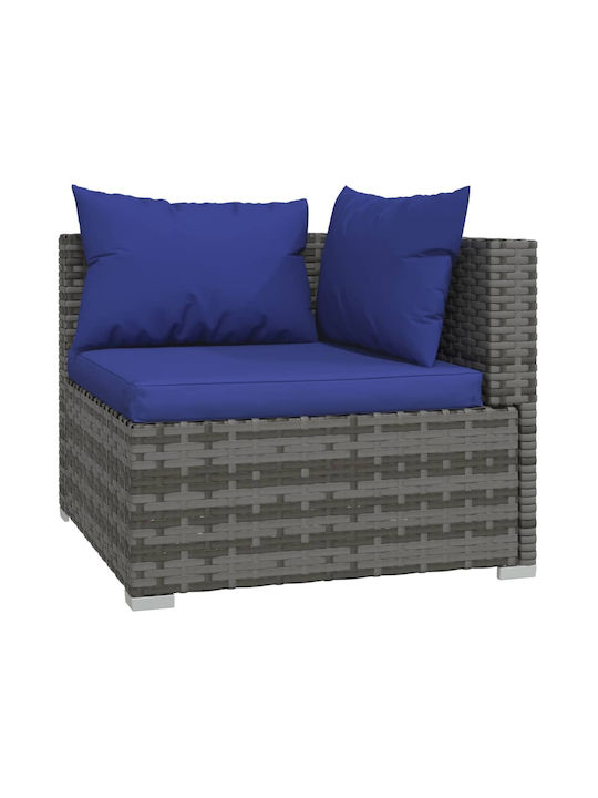 Tree-Seater Sofa Outdoor Rattan with Pillows 70x70x60.5cm