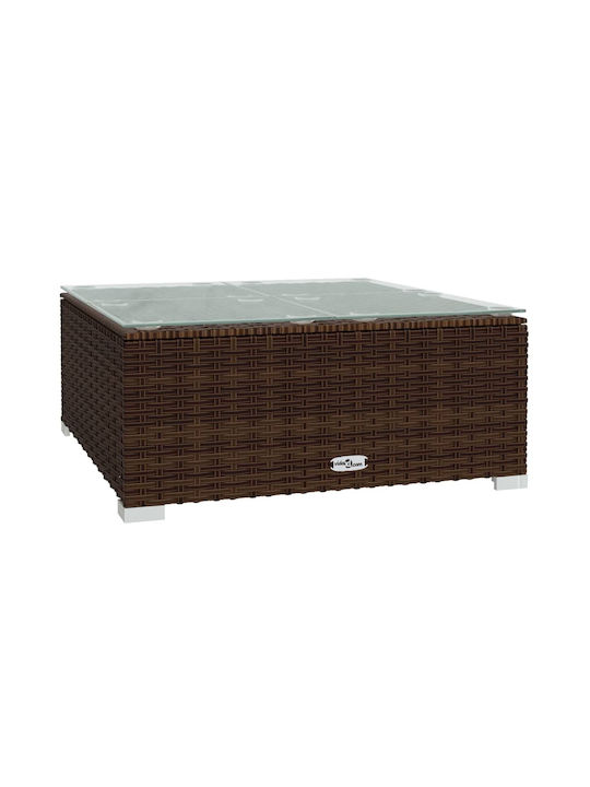 Set Cameră De Zi Pentru Exterior 3 Piese Maro Cu Perne