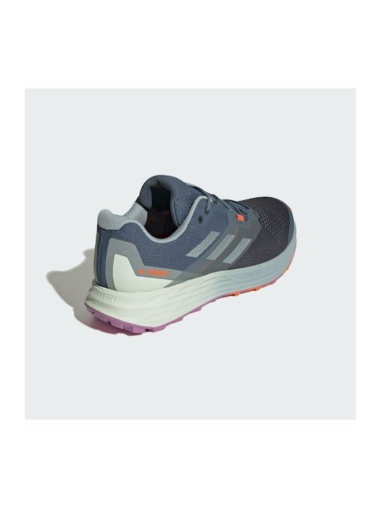 Terrex Two Flow Bărbați Pantofi sport Trail Running Wonder Steel / Magic Grey Met / Impact Orange
