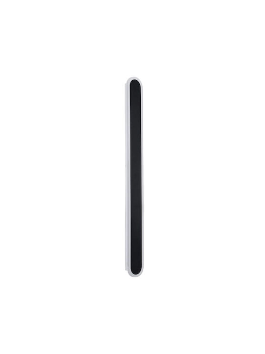 GloboStar Houston Modern Lamp Wall with Integrated LED and Adjustable White Light Black 6x60cm