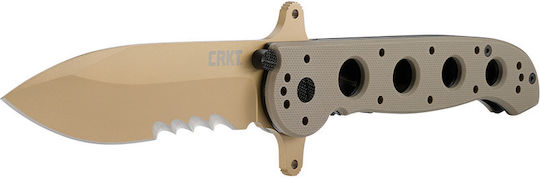 Columbia River Knives Special Forces Drop Point Veff Serrations Knife Beige