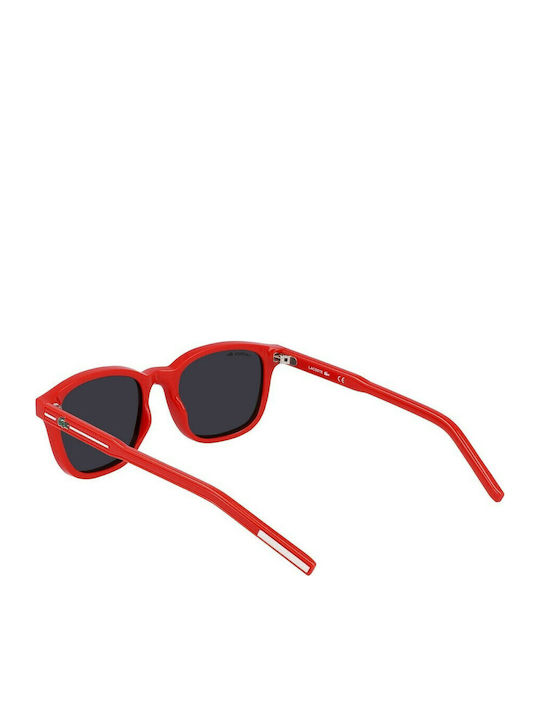 Lacoste Men's Sunglasses with Red Plastic Frame and Gray Lens L3639S-615