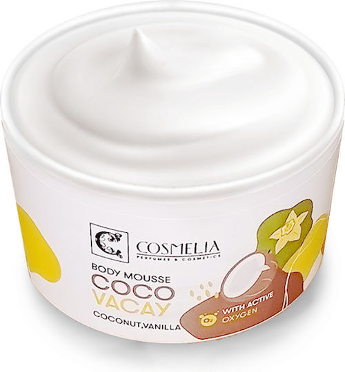 Cosmelia Coco Vacay Coconut & Vanilla Moisturizing Body Mousse with Scent Coconut 200ml