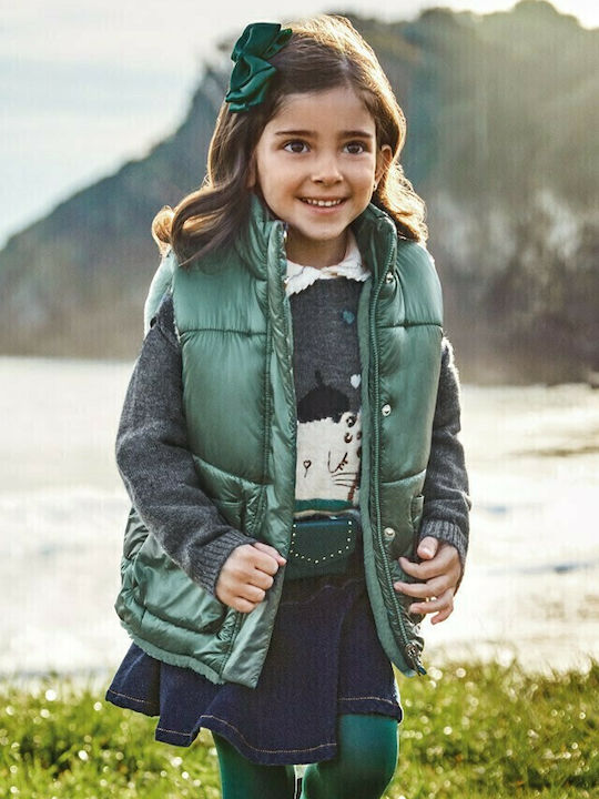 Ecofriends Kids Quilted Sleeveless Short Light Blue Jacket