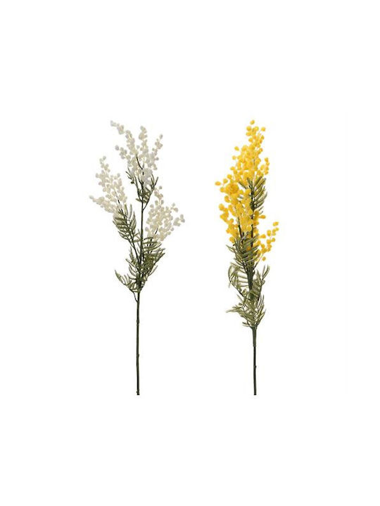 Zaros Artificial Decorative Branch White/Yellow 85cm 1pcs