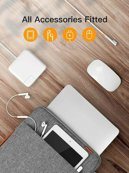 Inateck 360° Protection Αδιάβροχη Θήκη για Laptop 13.5" σε Γκρι χρώμα