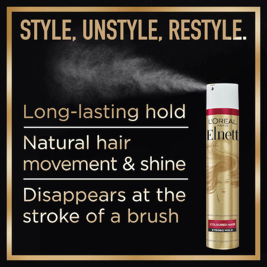 L'Oreal Paris Elnet Satin Precious Oil Лак За Силна Фиксация 200ml