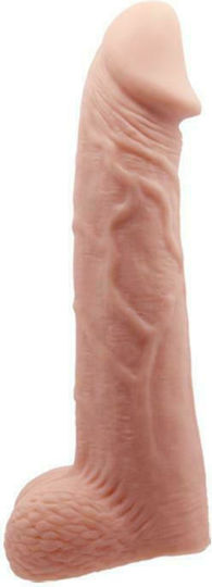 Baile Penis-Verlängerung Hülle Realistischer Dildo Προέκταση Πέους Flesh 21cm