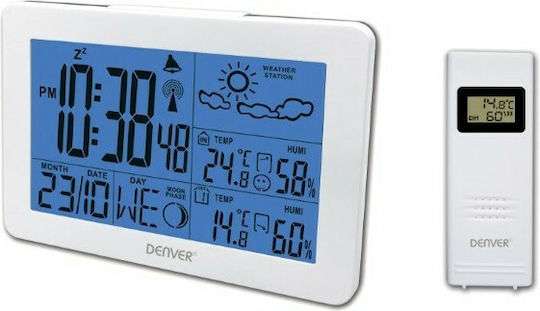 Denver Electronics WS-540 S0425124 Wireless Stație meteorologică Digital Alb
