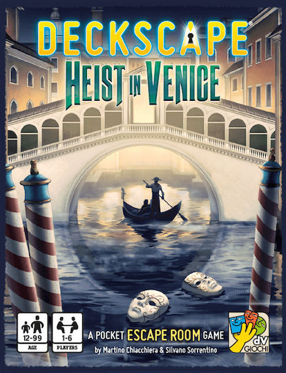Board Game Deckscape: Heist in Venice for 1-6 Players 12+ Years Old (EN) Da Vinci Games