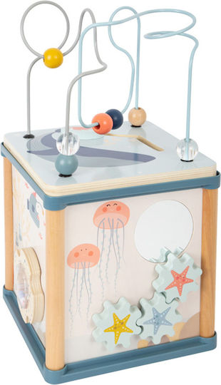 Small Foot Shape Sorting Toy Underwater World made of Wood with Sounds for 12++ Months