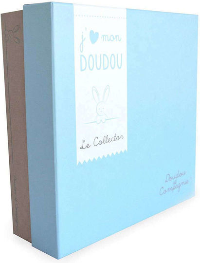 Doudou et Compagnie Baby Cloth J'aime Mon Doudou Collector's Bear Light Blue