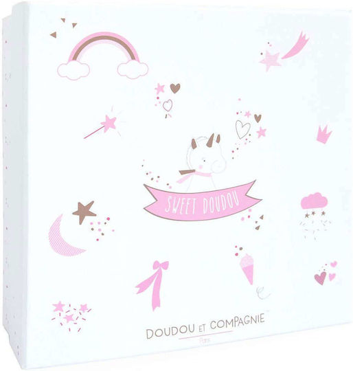 Doudou et Compagnie Πανάκι Μωρού La Licorne White-gold Λευκό