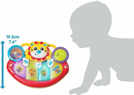 Playgro Музикален инструмент Lion Activity Kick Toy Piano с музика и светлина за 12++ месеца
