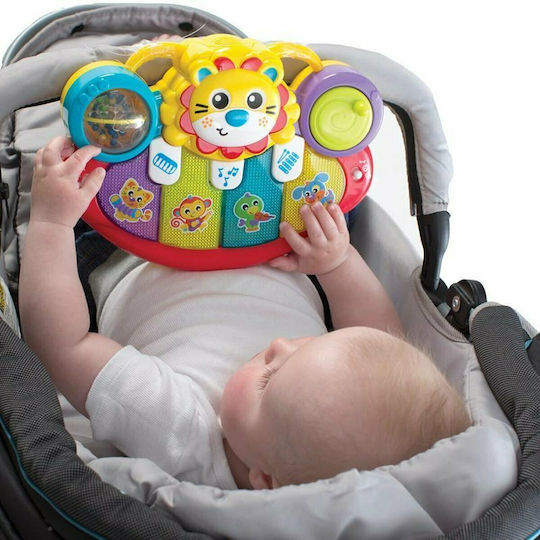 Playgro Музикален инструмент Lion Activity Kick Toy Piano с музика и светлина за 12++ месеца