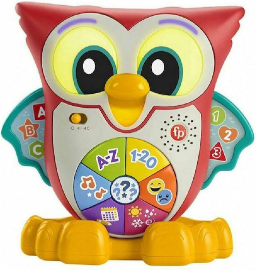 Fisher Price Ζωάκι Κουκουβάγια Η Σοφή με Ήχους για 18+ Μηνών