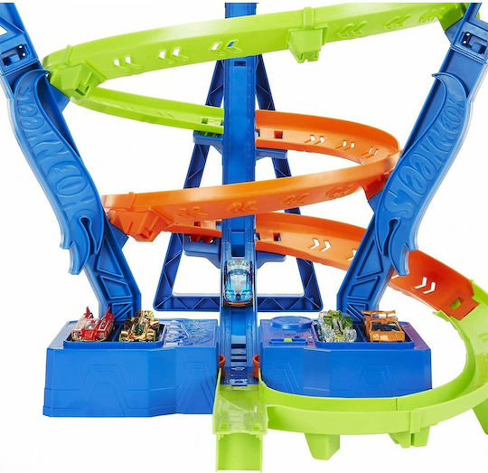 Hot Wheels Spiral Speed Crash Πίστα για 5+ Ετών