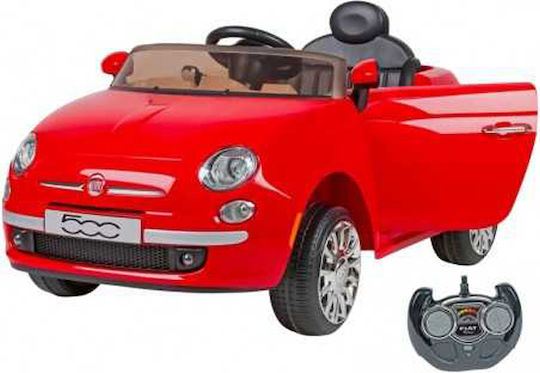 Fiat 500 Cabrio 12 Volt Einsitzer Mit Fernbedienung Inspiriert 12 Volt Rote Für 3+ Jahre
