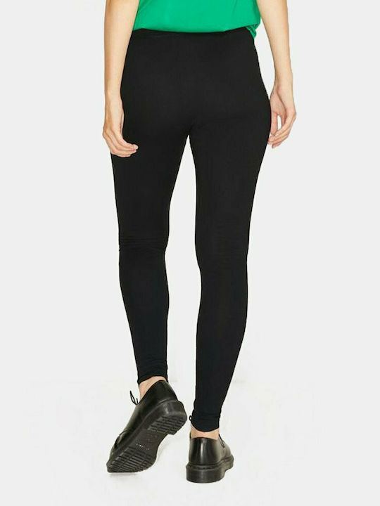 Jack & Jones Frauen Lang Leggings Hochgeschnitten Schwarz