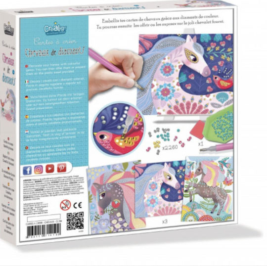 Crealign Collage Cards for Creating Diamond Horses for Children 5+ years Years