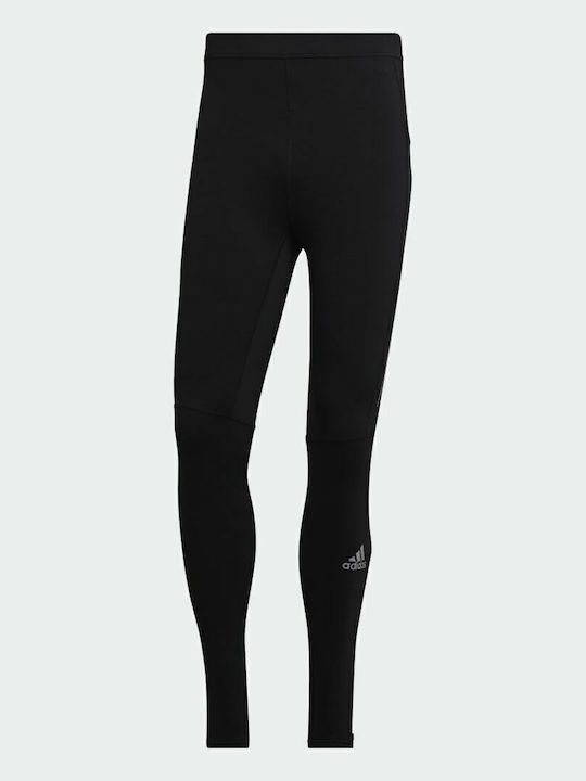 adidas Own the Run Warm Men's Sports Long Leggings Black