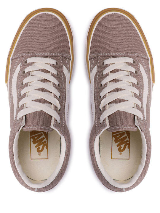 Old Skool Stacked Cobbletone Flatforms Sneakers Beige