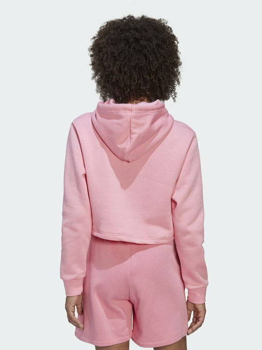 adidas Adicolor Essentials Φούτερ Ροζ με Κουκούλα