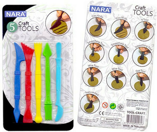 Nara Kiddy Clay Σετ Πλαστελίνης Εργαλεία Μοντελοποίησης