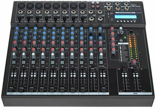 The t.mix Xmix 1402 FXMP USB Αναλογική Κονσόλα 14 Καναλιών με Phantom Power & 8 Εισόδους XLR & Bluetooth