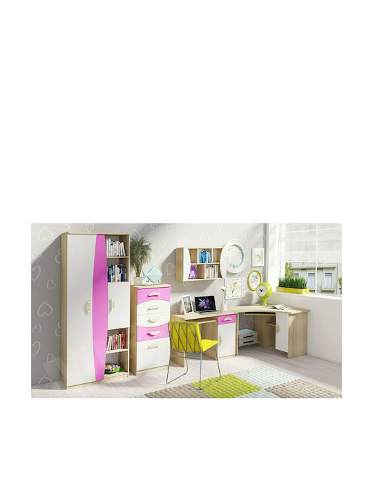 Kids' Shelving Unit Tenus Plus Natural-White 100x23x50εκ.