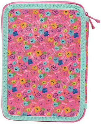 Must Happy Days Pencil Case Full with 2 Compartments Pink