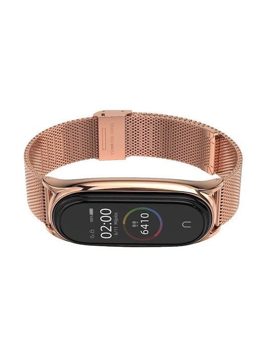 Tech-Protect Milaneseband Strap Stainless Steel Rose Gold (Mi Band 7) THP1108RS