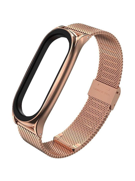 Tech-Protect Milaneseband Λουράκι Μεταλλικό Ροζ Χρυσό (Mi Band 7)