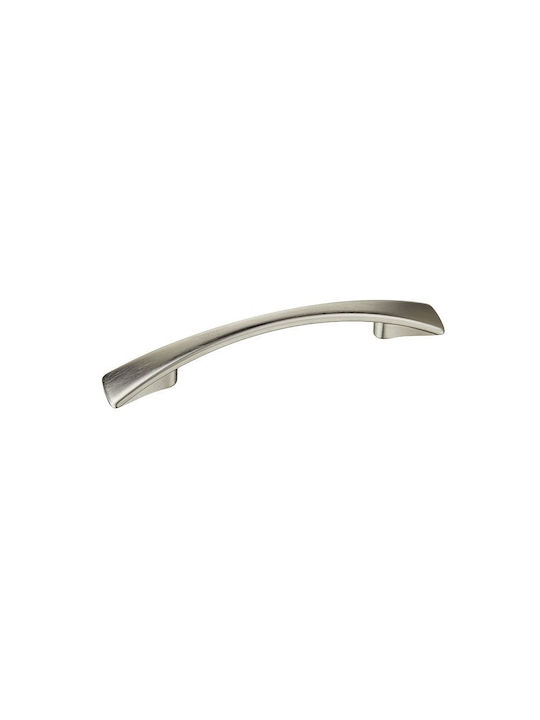 Import Hellas 6088 Handle Furniture made of Zamak Matt Nickel with Center Distance 128mm 6088 1pcs