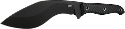 Columbia River Knives Clever Girl Kukri Cuțit Negru cu Lamă din Inox cu Teacă